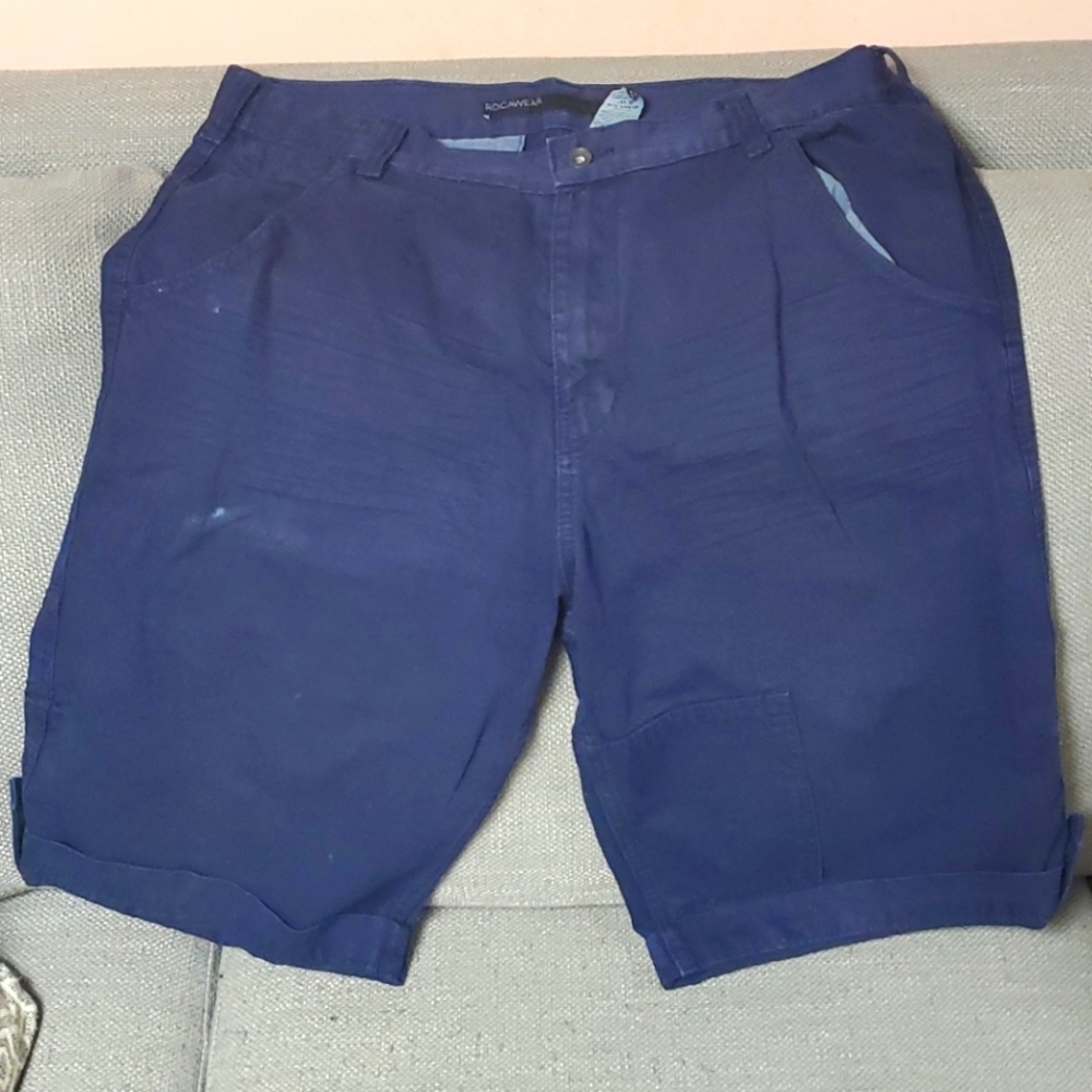 Navy blue jean shorts